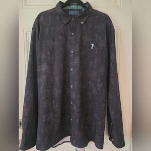 ⛳ William Murray Performance Golf Long Sleeve Button Down Shirt X-large